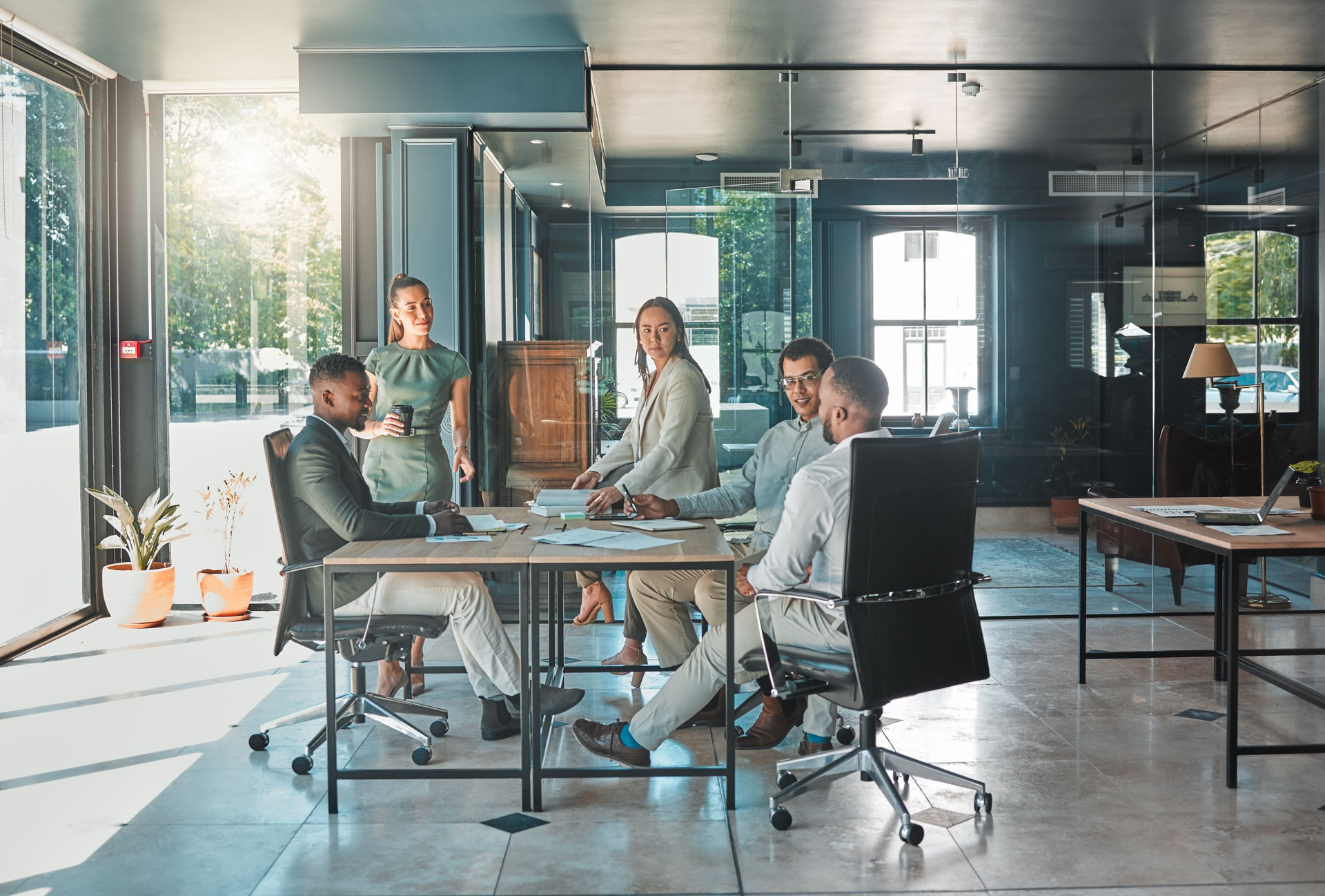 Team-Meeting zur gemeinsamen Prozessanalyse
